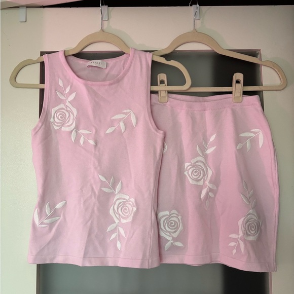 Meshki Pink Floral Knit Set - Picture 6 of 7